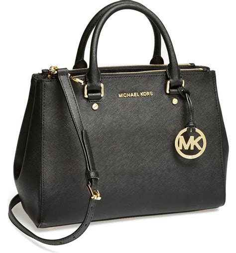 michael kors sutton brown leather tote|Sutton Medium Saffiano Leather Satchel .